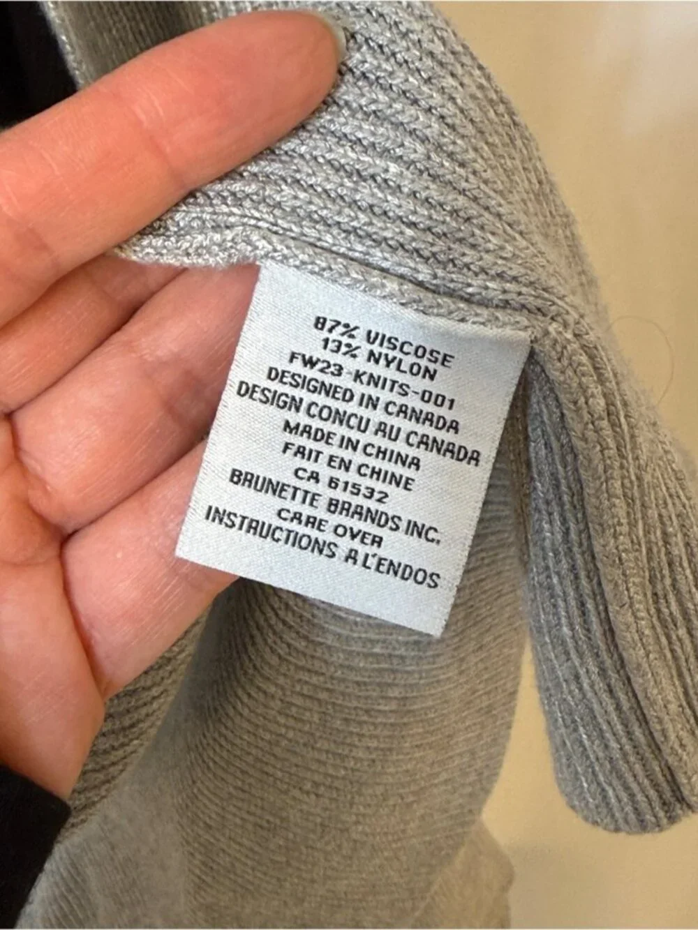 Brunette The Label bought this